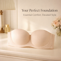 Strapless Bras for Women with Underwire Push Up Support for Large Bust, Invisible Backless with Molded Cups for Dress