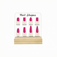 Acrylic Nail Display Board Long-Lasting Beauty Supply Reusable