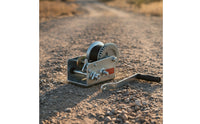 Hand Crank Winch with Hook Heavy Duty Manual Trailer Winch with Steel Cable for Offnon-Paved Extraction