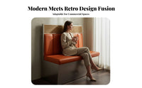 Wall-Mounted design Semicircular Woven Banquette Commercial Furniture Booth Seating for Restaurant Owners, Cafe, Lounge