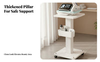 Cosmetic Treatment Trolley Multi-Functional Esthetician Rolling Trolley Mobile Spa Equipment Stand Lockable Casters
