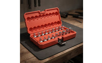 18 Pieces Oil Drain Plug Socket Set Sturdy Oil Pan Socket Set with Case Tools Portable Multifunctional for Mechanics