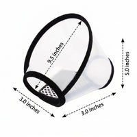 Pet Cone for Dogs Cats Recovery, Transparent Cone with built-in Loop, Adjustable Neck Circumference for Cat Recovery Pet Care