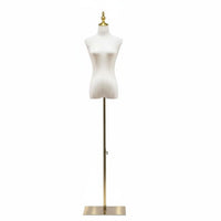 Half Body Dress Form with Stand Stable Metal Base for Trade Display