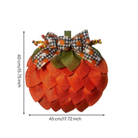 Pumpkin Wreath Farmhouse Porch Decor Outdoor Decorations for Wall
