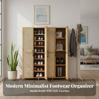 Corner Shoe Shelf Space-Saving Narrow Footwear Organizer Easy Assembly for Apartment Dwellers, Homeowners, Small Areas, Hallway, Bedroom