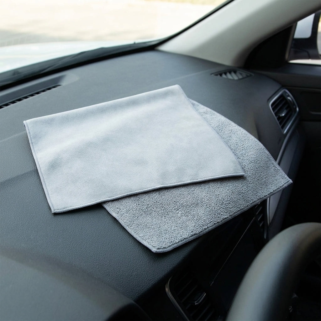 Super Absorbent Microfibre Cloth for Car Detailing, Lint Cloth and Towel, Soft Coral Fleece and Suede Synthetic, 30cm