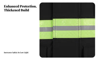 Thickened Design Firefighter Suit Set Retardant Firefighting Combat Suit High-Visibility Reflective Strips Fire Protection Clothing Heat-Insulating for Firefighters, Emergency Responders, Rescue Workers Relief, Industrial Safety