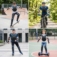 Ventilated Riding Protective Gear Vest with Guards Adjustable Motorcycle Safety Vest Padded Riding Protective Gear Lightweight for Skating
