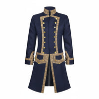 Colonial Tailcoat Vintage Style Colonial Coat High Detail Tailcoat for Stage Performance