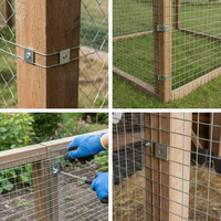 Galvanized Wire Mesh Fence Clips for Animal Cages and Fencing