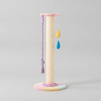Sturdy Tall Cat Scratching Post Floor-Standing Cat Scratching Post with Toy Vertical Pet Supply Long-Lasting for Cats, Living Room