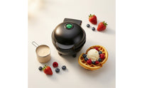 Electric Waffle Bowl Maker with Nonstick Plates Space-Saving Waffle Bowl Maker Vertical Storage Appliance Quick for Home Cooks, Breakfast, Kitchen