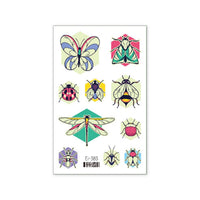 Waterproof Skin Decal Stickers for Kids, Glow-in-the-Dark Butterfly Bee