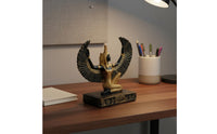 Ancient Egyptian Goddess Isis Figurine Collectible Ancient Deity Sculpture Gift Idea Nile Valley Figurine for Entryway