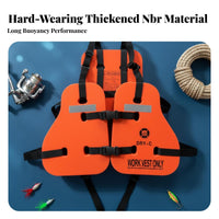Three-Piece Work Vest CCS Approved Buoyancy Aid Reflective Strips Water Gear for Ship Crews, Fishing, Business Vessels, Recreational Boating