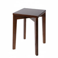 Stackable Square Wooden Stool Minimalist Design Four-Legged Utility Stool Stable Structure Backless Seat Long-Lasting for Restaurant Owners, Homeowners, Dining Room, Tea House, Kitchen, Office