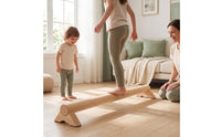 Wooden Balance Beam Compact Foot Exercise Beam Gymnastics Equipment Long-Lasting Safe for Athletes, Home Gym, Rehab