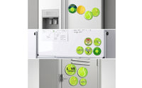 12 Pieces Tennis Fridge Magnetic Pieces Round Refrigerator Sticker Glass