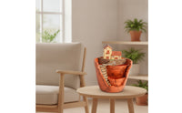 Fairy Garden Pot Indoor Planter with House Sculptural Planter Tabletop Succulent Pot Small for Hobbyists, Desk, Windowsill