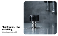 Double Sealing Rings 3/8 Quick-Connect Fitting Stainless Steel Quick-Connect Hose Adapter Black Knurled Grip 3/8 Inch Hose Adapter All-Metal Body