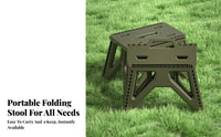 Foldable Pfinalic Stool Lightweight foldable Stool with Handle Space-Saving Portable Seating sturdyDuty for Fishermen, Children, Outdoor, Camping, Fishing, journey