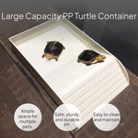 Turtle Habitat with Basking Deck, Multi-Functional Design