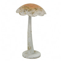Metal Mushroom Sculpture Freestanding Mushroom Garden Ornament Weatherproof for Gardeners, Homeowners