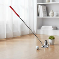Easy Assembly 3-Section Golf Putter Long-Lasting Alloy Construction Collapsible Travel Putter Ambidextrous Design Sports Equipment Non-Slip Grip for Beginners