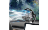 Compact Dashboard Fan Rotatable Mini USB Fan Lightweight Personal Cooling for Car Interior, Home Use