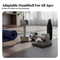 Highluster Finish Fixed-Weight Dumbbell Compact Design Fitness Equipment Long-Lasting Construction Strength Training Tool Portable for Beginners, Seniors, Home Gym, Muscle Toning, Bodybuilding, Physical Rehabilitation