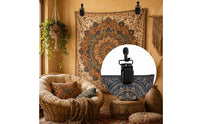4 Pieces Spring-Loaded Tapestry Hooks with Clips Easy to Install Tapestry Clips Secure Quilt Hangers Heavy-Duty for Bedroom