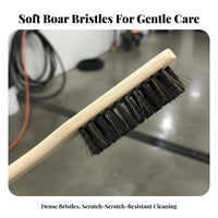 Long Handle Wheel Brush Sturdy Fibers S Long Handle Tire Brush Gentle on Finishes for Professional Car Care Specialists, Vehicle Maintenance, Garage
