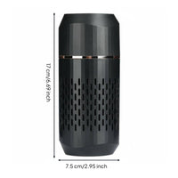 Rechargeable Car Air Purifier HEPA Filter USB Desktop Air Purifier Colorful Ambient Light for Office, Bedroom