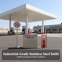 Fire Fighting Sandbox Rustproof Emergency Fire Sand Bin Stainless Steel Sand Box for Gas Station Personnel, Ships Plants
