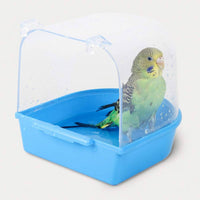 Easy to Clean Parrot Bathing Tub Clip on Design Parrot Bathing Container Transparent Bird Bathing Tub