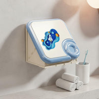 Foldable Wall Art Storage Box Peel-and-Stick-Effortless Installation Foldable Wall Art Shelf Wall Mounted Clothes Holder