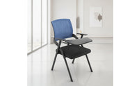 Folding Chair with Writing Foldable Armless Folding Chair Space-Saving Furniture for Students, Training Room, Classroom