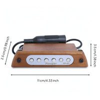 Soundhole Pickup Wooden Acoustic Guitar Pickup Easy Install for Guitarists, Live Stage