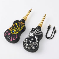5.8GHz Wireless Guitar Transmitter Receiver Compact Instrument Wireless Transmitter Receiver Rechargeable High Compatibility for Bassists, Rehearsal