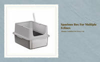 XL stainless steel litter box