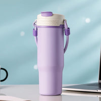 Portable Wireless Juicer Cup Ice Crushing Rechargeable Blender with Travel Lid Lid Personal Blender with Straw Stainless Steel