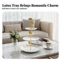 Afternoon Tea Stand Elegant Design Multi-Layer Fruit Plate Versatile Use Tiered Serving Stand for Living Room, Coffee Table, Weddings