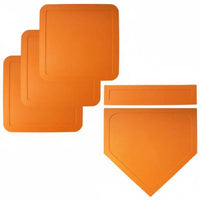 5 Pieces Rubber Home Plate Set Waterproof Baseball Base Set Portable Field Marker for Kids, Gym