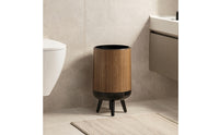Trash Can with Legs Easy to Clean Elevated Waste Bin Sleek for Living Room