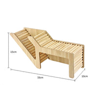 Hamster Tunnel with Ramp Climbing Wooden Hamster Smooth Pet Supply for Hamsters