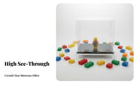 Acrylic Display Case High Clarity Acrylic Display Box Dustproof Collectible Showcase Stackable Design Dustproof Figure Box