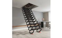 Retractable Attic Staircase Concealed Retractable Attic Ladder Heavy Duty Drop-down Overhead Ladder for Homeowners, Mezzanine