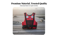 Sailing Flotation Vest Certified 12402-5 Approved Watersports Vest Kayaking Flotation Vest Adjustable Fit Grown-up Flotation
