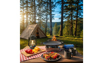 Foldable Handle Grill Pan 316 Stainless Steel Nonstick Barbecue Pan Non-Stick Camping Grill Tray for Campers